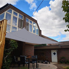 Outdoor Garden Sunshade Sail Waterproof Anti-UV Canopy, Size: 4m x 6m, 4m x 6m