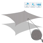 Outdoor Garden Sunshade Sail Waterproof Anti-UV Canopy, Size: 4m x 7m, 4m x 7m