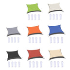 Outdoor Garden Sunshade Sail Waterproof Anti-UV Canopy, Size: 6m x 8m, 6m x 8m