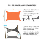 Outdoor Garden Sunshade Sail Waterproof Anti-UV Canopy, Size: 5m x 7m, 5m x 7m