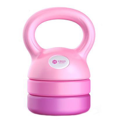 MIKE 12 Pounds Adjustable Fitness Kettlebell Home Squat Arm Muscle Training Equipment, Fitness Kettlebell (Gradient Blue), Fitness Kettlebell (Gradual Pink)
