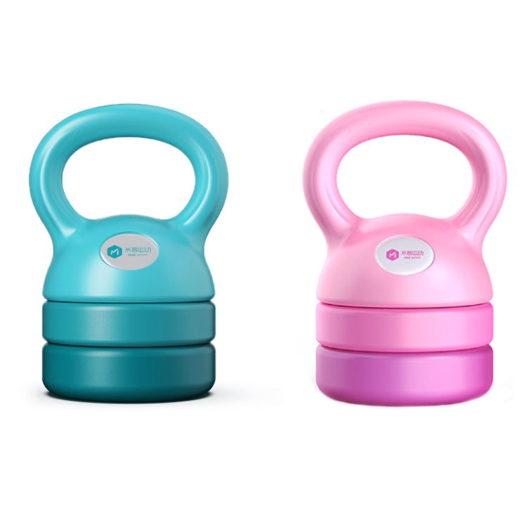 MIKE 12 Pounds Adjustable Fitness Kettlebell Home Squat Arm Muscle Training Equipment, Fitness Kettlebell (Gradient Blue), Fitness Kettlebell (Gradual Pink)