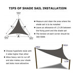 Triangle Outdoor Garden Sunshade Sail Waterproof Anti-UV Canopy, Size: 2m x 2m x 2m, 2m x 2m  x 2m, 2m x 2m x 2m