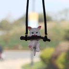 2 PCS Car Pendant Car Decoration Cat Pendant, Branches Cat