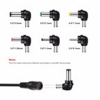 C5 3-12V 12W Adjustable Voltage Regulated Switch Power Supply Power Adapter Multifunction Charger With DC Tips, US Plug, UK Plug, EU Plug