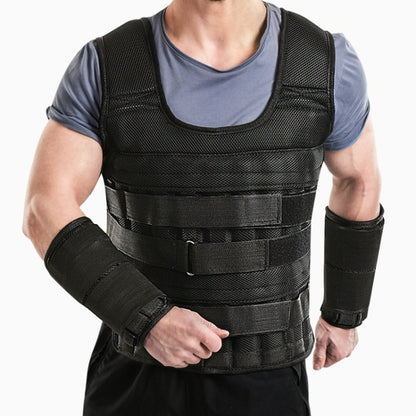 Sport Vest Leg And Arm Weight-Bearing Straps Fitness Training Weighting Equipment, Spec: 1kg Vest, 1kg Vest, 3kg Vest, 5kg Vest, 10kg Vest, 15kg Vest, 10kg Suit, 15kg Suit