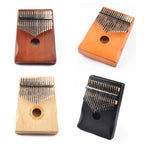 17-Tone Thumb Piano Kalimba Beginners Introduction Finger Piano, Brown, Brown Kit, Yellow, Yellow Kit, Wooden, Wooden Kit, Black, Black Kit
