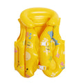 2 PCS PVC Children Inflatable Swimwear Children Life Jacket, M (Pink), M (Yellow), L (Yellow), L (Blue)