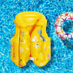 2 PCS PVC Children Inflatable Swimwear Children Life Jacket, M (Pink), M (Yellow), L (Yellow), L (Blue)