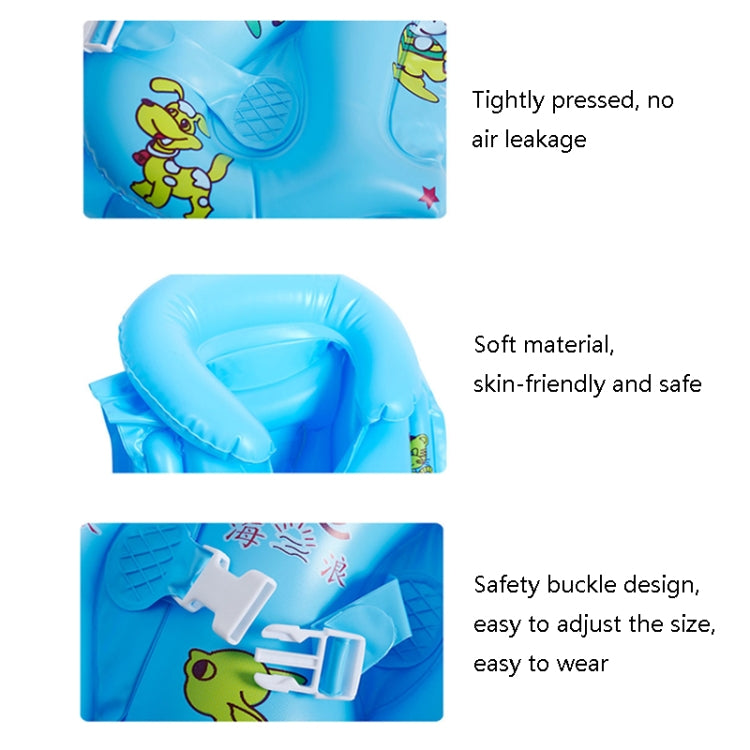 2 PCS PVC Children Inflatable Swimwear Children Life Jacket, M (Pink), M (Yellow), L (Yellow), L (Blue)