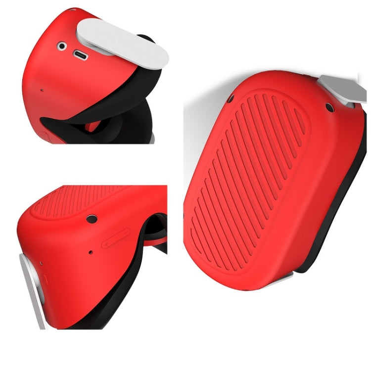 VR Glasses Silicone Waterproof Dust-Proof And Fall-Proof Protective Shell For Meta Quest, Black, White, Red, Luminous Green