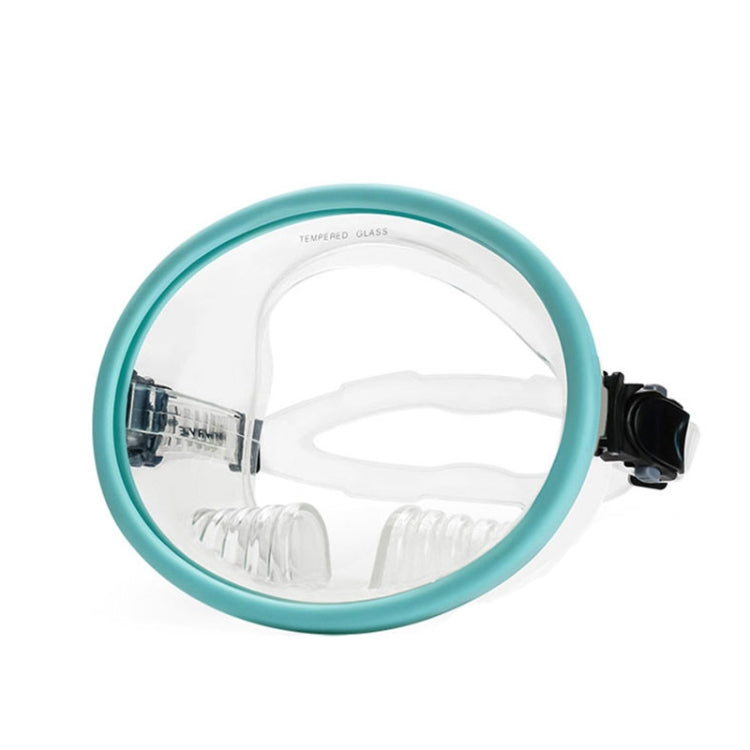 WAVE Panoramic Wide Field Of Vision Diving Goggles Anti-Fog And Waterproof Snorkeling Tempered Glass Mask, One Size