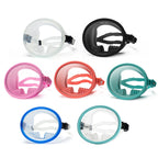WAVE Panoramic Wide Field Of Vision Diving Goggles Anti-Fog And Waterproof Snorkeling Tempered Glass Mask, One Size