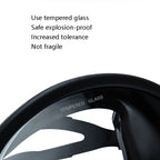 WAVE Panoramic Wide Field Of Vision Diving Goggles Anti-Fog And Waterproof Snorkeling Tempered Glass Mask, One Size