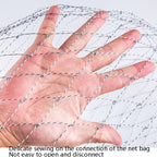 Foldable Stainless Steel Dip Net Head Fishing Net, Solid 40cm Glued Dense Mesh, Solid 40cm Big Mesh, Solid 45cm Big Mesh, Solid 50cm Big Mesh
