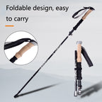 TUOBEIS TBS-006 Trekking Pole Ultra-Light Folding Trekking Mountain Climbing Crutch, TBS-006