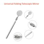 Car Repair Detection Mirror Universal Folding Telescopic Mirror Welding Chassis Inspection Mirror, Silver 50mm, Silver 30mm, Black Handle 50mm, Red Handle 50mm, Purple Handle 50mm, Pink Handle 50mm