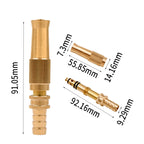3 PCS Car Wash High Pressure Copper Straight Sprinkler House Garden Wishing Ground Sprinkler, Tower, Pacifier
