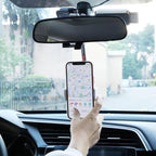 2 PCS Car Mobile Phone Bracket Rearview Mirror Navigation Bracket Driving Recorder Fixed Clipper Post-Lens Bracket, Driving Recorder Fixed Clipper