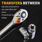 CY-0028 12 PCS/Set Auto Repair Tool Ratchet Quick Socket Wrench Hardware Box Combination, 1/2 Big Fly, 3/8 Middle Fly, 1/4 Small Fly