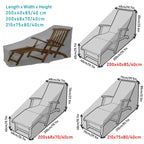 Outdoor Beach Chair Dustproof And Waterproof Cover Rocking Chair Furniture Protective Cover, 200x40x85cm, 200x68x70cm, 210x75x80cm
