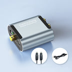 HW-25DA R/L Digital To Analog Audio Converter With 3.5mm Jack SPDIF Audio Decoder with, Fiber Optic+USB Cable