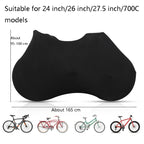 WEST BIKING Bicycle Dust Cover Bicycle Dust-Proof Protective Cover, Black, Letter