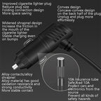 Car Charger Cigarette Lighter 1 In 3 Mobile Phone USB Car Charger, White, Black