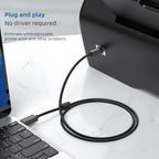 3 PCS Jasoz USB Printing Data Cable Oxygen-Free Copper Core, Cable Length:, 0.5m, 1m, 1.5m, 2m, 3m, 5m, 8m, 10m