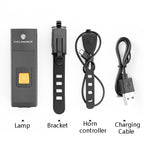 CYCLINGBOX BG-1811 Bicycle Charging Speaker Front Lamp USB Multi-Function Mountain Bike Accessories, Black, Red, Blue