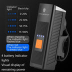 CYCLINGBOX BG-1811 Bicycle Charging Speaker Front Lamp USB Multi-Function Mountain Bike Accessories, Black, Red, Blue