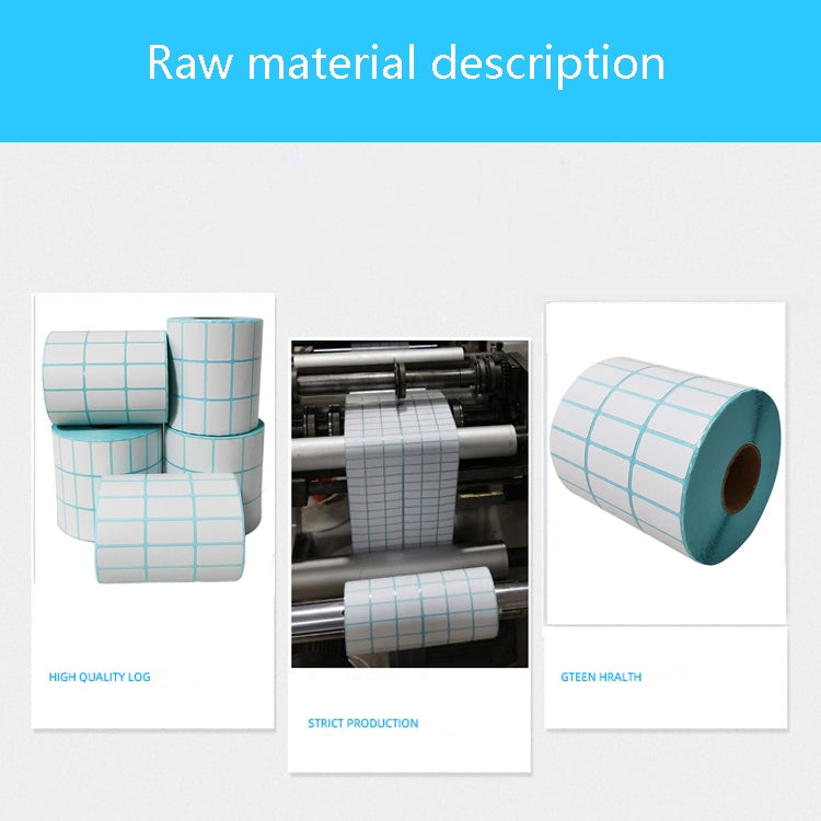 Three-Proof Thermal Paper Three-Row Bar Code Non-Adhesive Printing Paper, 25 x 15mm (10000 Pieces), 30 x 15mm (10000 Pieces), 30 x 20mm (10000 Pieces), 30 x 25mm (5000 Pieces), 32 x 25mm (5000 Pieces), 32 x 19mm (5000 Pieces), 32 x 15mm (5000 Pieces)  ...