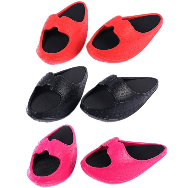 Sculpting Hip-Lifting Stovepipe Thick-Soled Lacing Slippers, S, M