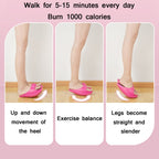Sculpting Hip-Lifting Stovepipe Thick-Soled Lacing Slippers, S, M