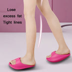 Sculpting Hip-Lifting Stovepipe Thick-Soled Lacing Slippers, S, M