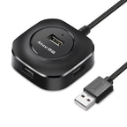 Jasoz High-Speed USB2.0 4-Ports HUB 1 to 4 Docking HUB, Black 0.3m, Black 0.5m, Black 1.2m, White 0.3m, White 0.5m, White 1.2m