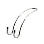 Clips Automotive Metal Car Seat Hook Auto Headrest Hanger Bag Holder for Car Bag Purse Cloth Grocery Storage Auto Fastener, Silver