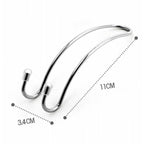 Clips Automotive Metal Car Seat Hook Auto Headrest Hanger Bag Holder for Car Bag Purse Cloth Grocery Storage Auto Fastener, Silver