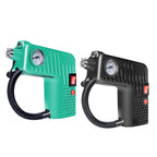 YX-301 12V Multi-Function Car Electric Portable Hand-Held Inflatable Pump, Black, Green