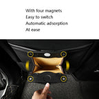 Car Trash Can Storage Bag Hanging Paste With LED Light Garbage Bag, Paste Black, Paste Brown, Paste Beige, Paste Red