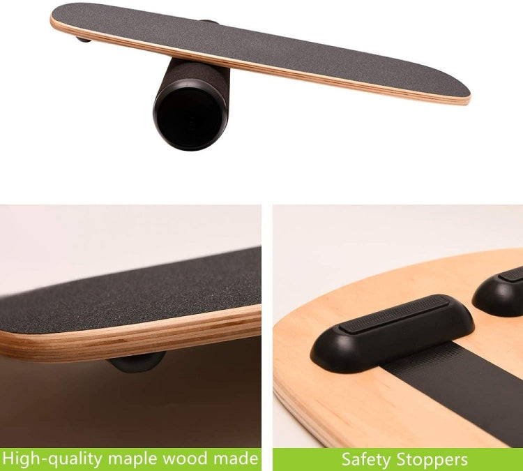 Surfing Ski Balance Board Roller Wooden Yoga Board, 03A Black Sand, 03B Black Sand, 04B Black Sand, 05B Black Sand, 06B Black Sand, 07B Black Sand, 06B Black Sand With Handle, 03A Color Sand, 04A Black Sand, 05A Black Sand, 06A Black Sand, 07A Black Sa...