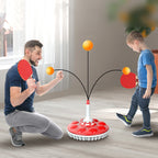 Household Suction Cup Self-Training Elastic Flexible Shaft Children Parent-Child Training Table Tennis Trainer, Style:, 2 Poles 6 Balls (Blue), 2 Poles 6 Balls (Pink), 2 Poles 6 Balls (Red), 3 Poles 8 Balls (Blue), 3 Poles 8 Balls  (Pink)              ...