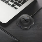 3 x USB Port + TF/SD Card Reader Computer Notebook High-Speed Hub Splitter, H25-2.0, H25-3.0