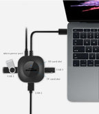 3 x USB Port + TF/SD Card Reader Computer Notebook High-Speed Hub Splitter, H25-2.0, H25-3.0