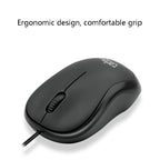 3 PCS Cadeve M220 3 Keys USB Wired Fashion Portable Mouse, Black, Black Gray, Black Red, Black Blue