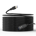 D.Y.TECH USB 3.0 Male To Female Extension Cable Double Shielded Chip Data Cable, Length:, 10m, 15m
