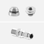 Electroplated Pure Copper Rotating Nozzle 360 Degree Fast Rotation 1/4 Quick-Insert Ceramic Spool, Copper Rotating Nozzle