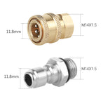2 Sets High Pressure Spray Head Fast Insertion 1/4 Quick Pure Copper Joint, 1/4 Quick Pure Copper Joint