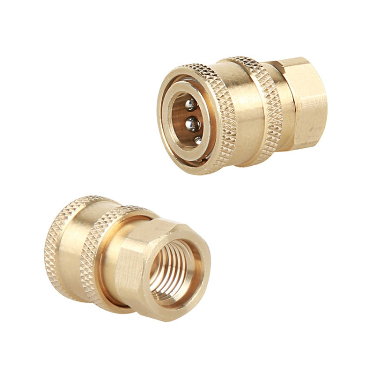 2 Sets High Pressure Spray Head Fast Insertion 1/4 Quick Pure Copper Joint, 1/4 Quick Pure Copper Joint