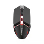 2 PCS K-Snake M11 4 Keys 1600DPI Luminous Game Wired Mouse Notebook Desktop USB Wired Mouse, Cable Length: 1.5m